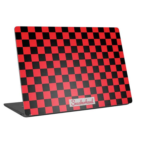 Sneakerhead Red Checkered Laptop Skins